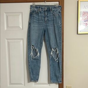 American Eagle strigid mom jeans